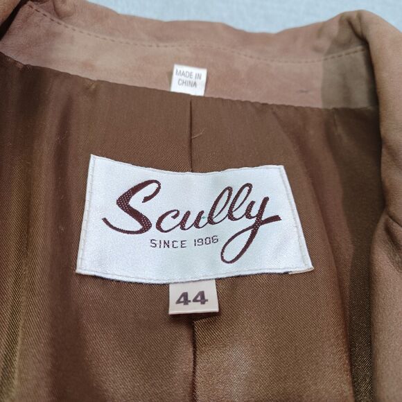 Vintage Scully Suede Jacket Blazer Mens 44 Brown Suede Western Sport Coat - Picture 3 of 11